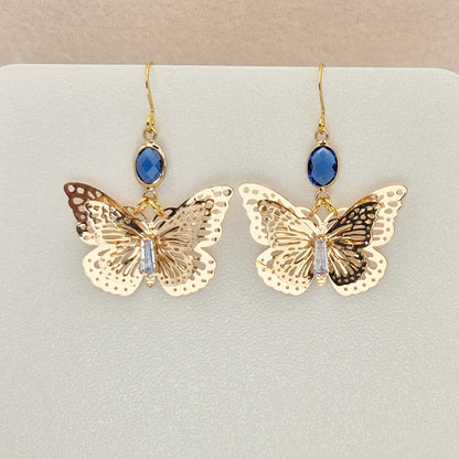 Schmetterling mit Stein in Gold verschiedene Farben