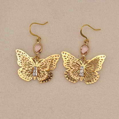 Schmetterling mit Stein in Gold verschiedene Farben