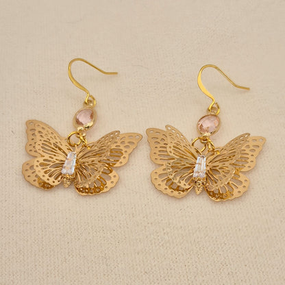 Schmetterling mit Stein in Gold verschiedene Farben
