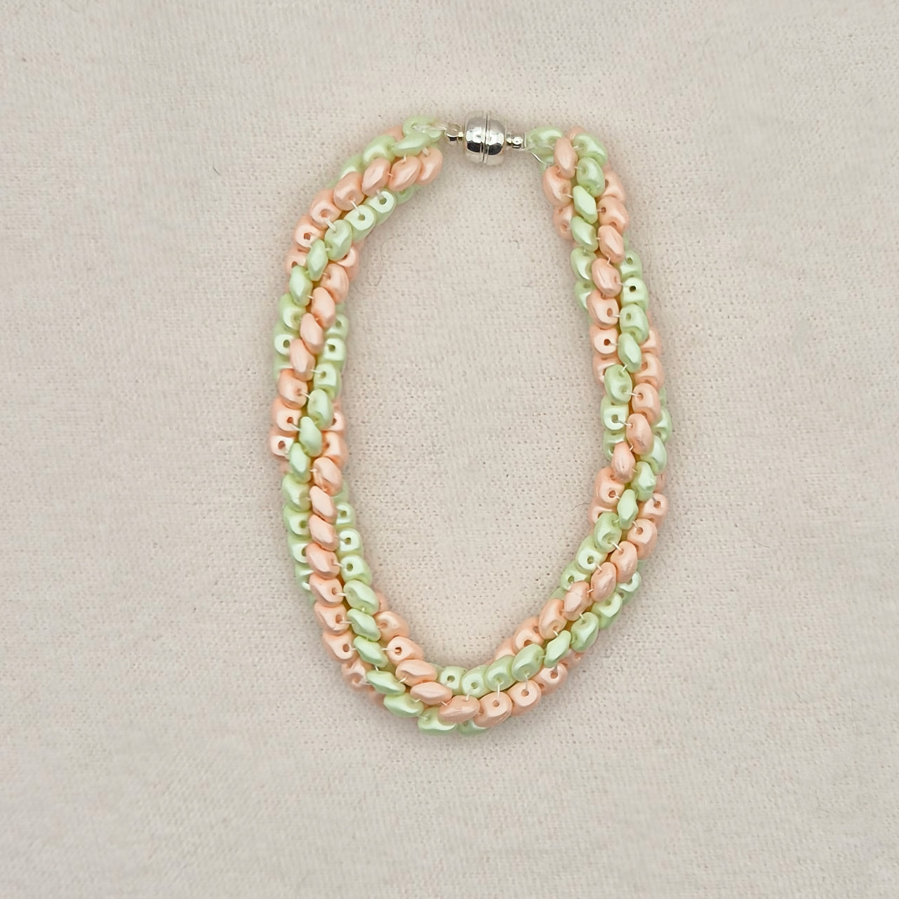 Armband Twist Rosa/Grün