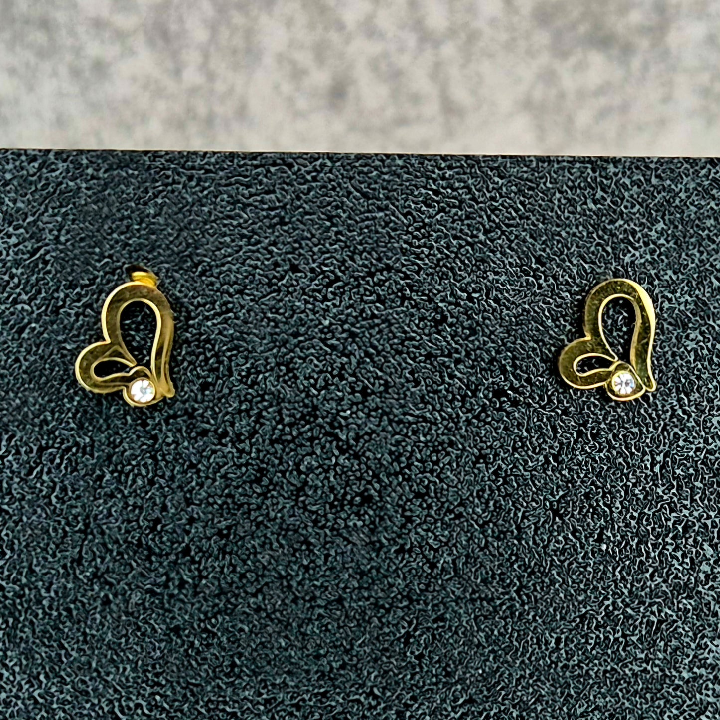 Herz Ohrring und Kette. Im Set
