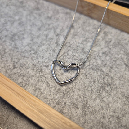 Kette mit Herz in Edelstahl
