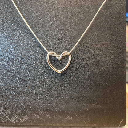 Kette mit Herz in Edelstahl