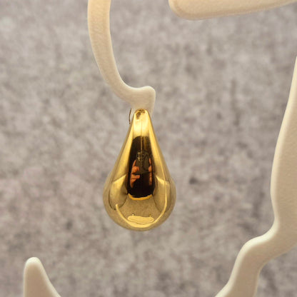 Ohrring Tropfen Gold