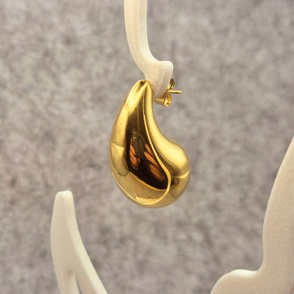 Ohrring Tropfen Gold