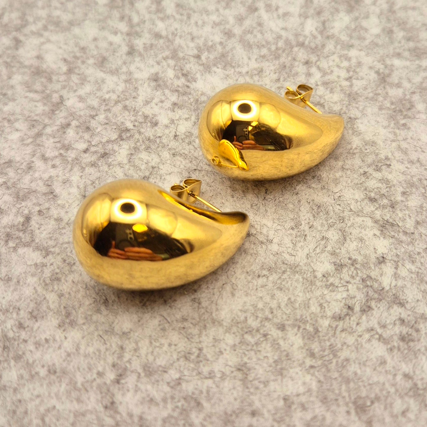 Ohrring Tropfen Gold