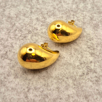 Ohrring Tropfen Gold