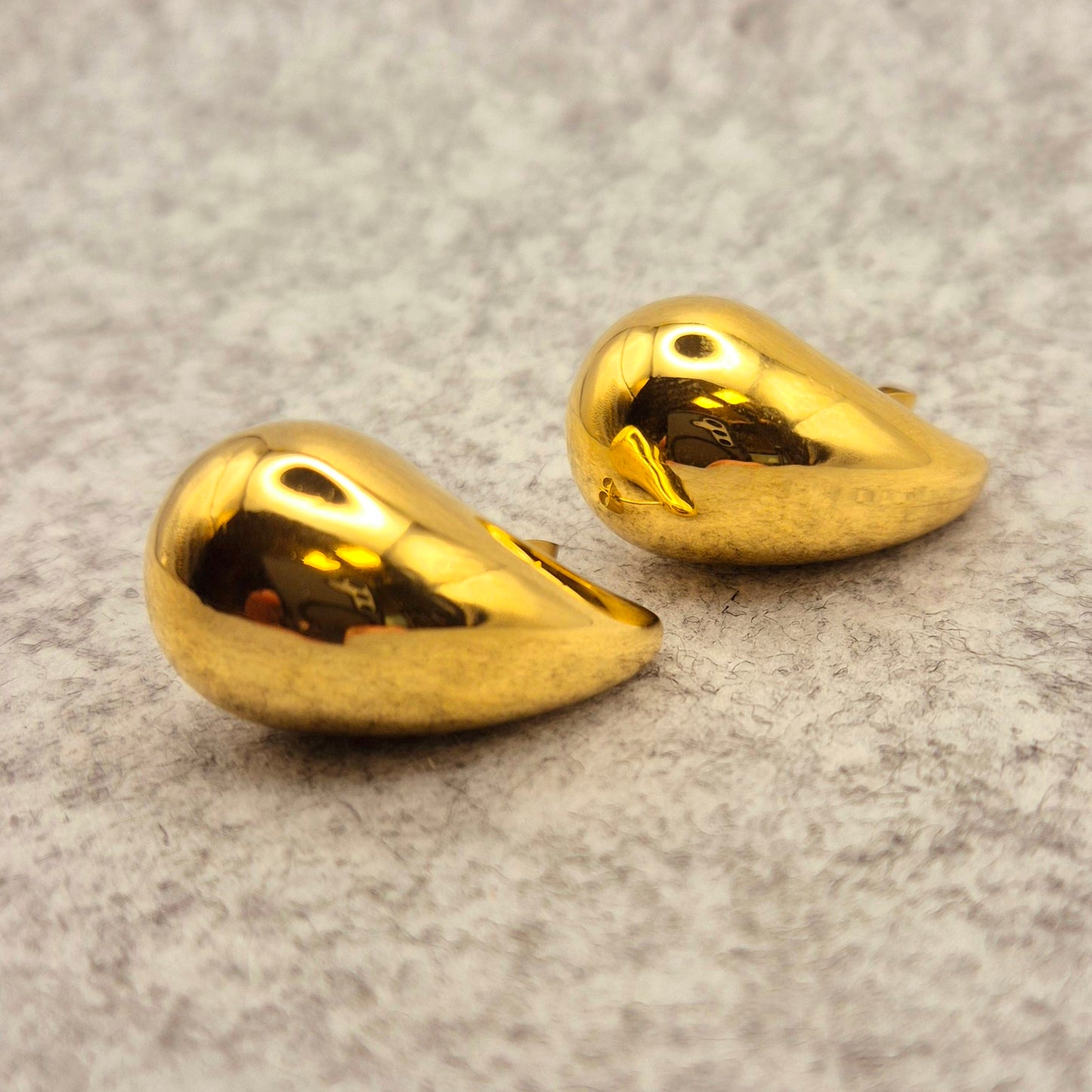Ohrring Tropfen Gold
