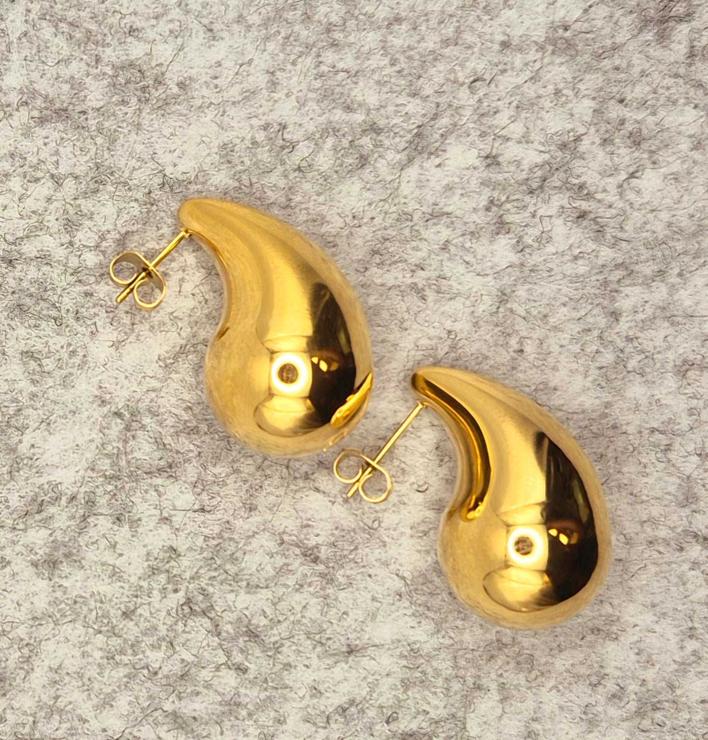 Ohrring Tropfen Gold