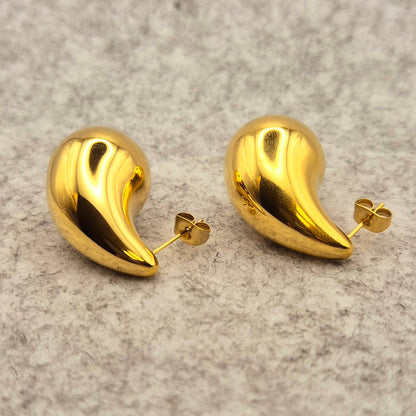 Ohrring Tropfen Gold