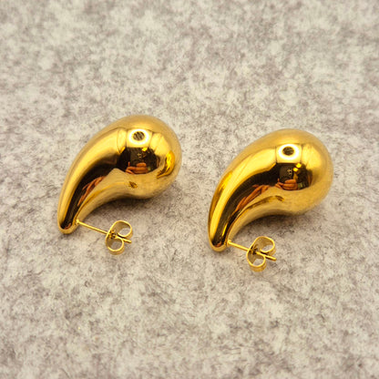 Ohrring Tropfen Gold