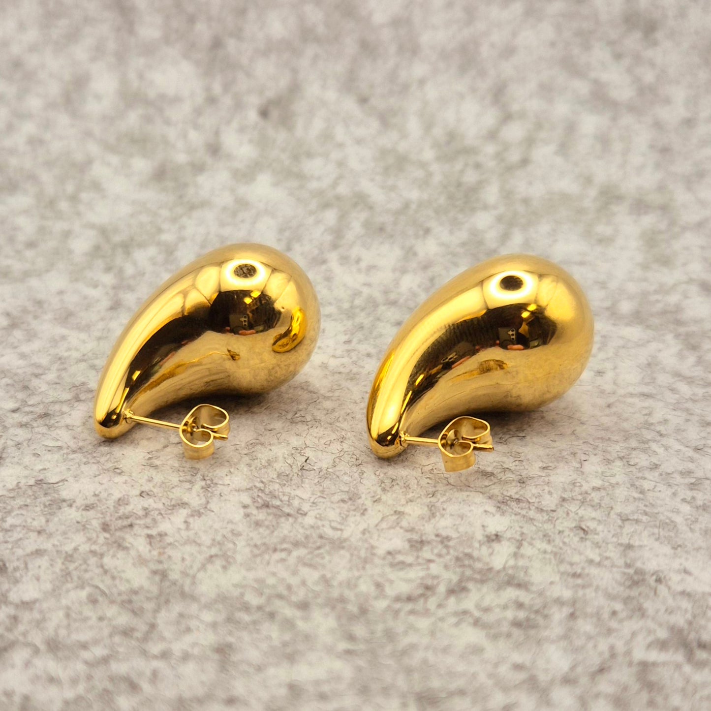 Ohrring Tropfen Gold