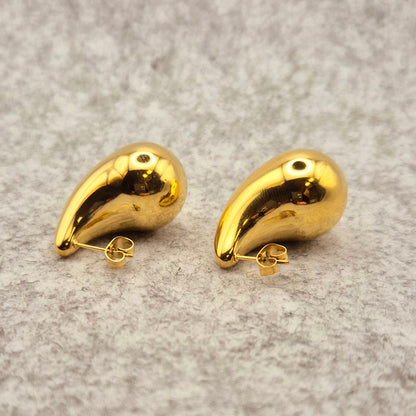 Ohrring Tropfen Gold