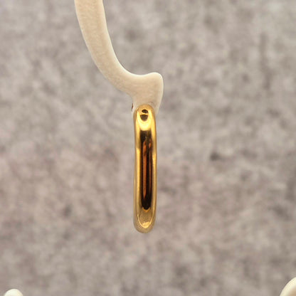 Ohrring C Ellipse Gold