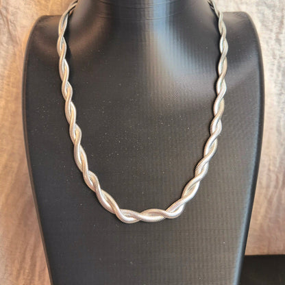 Halskette Twisted aus Edelstahl
