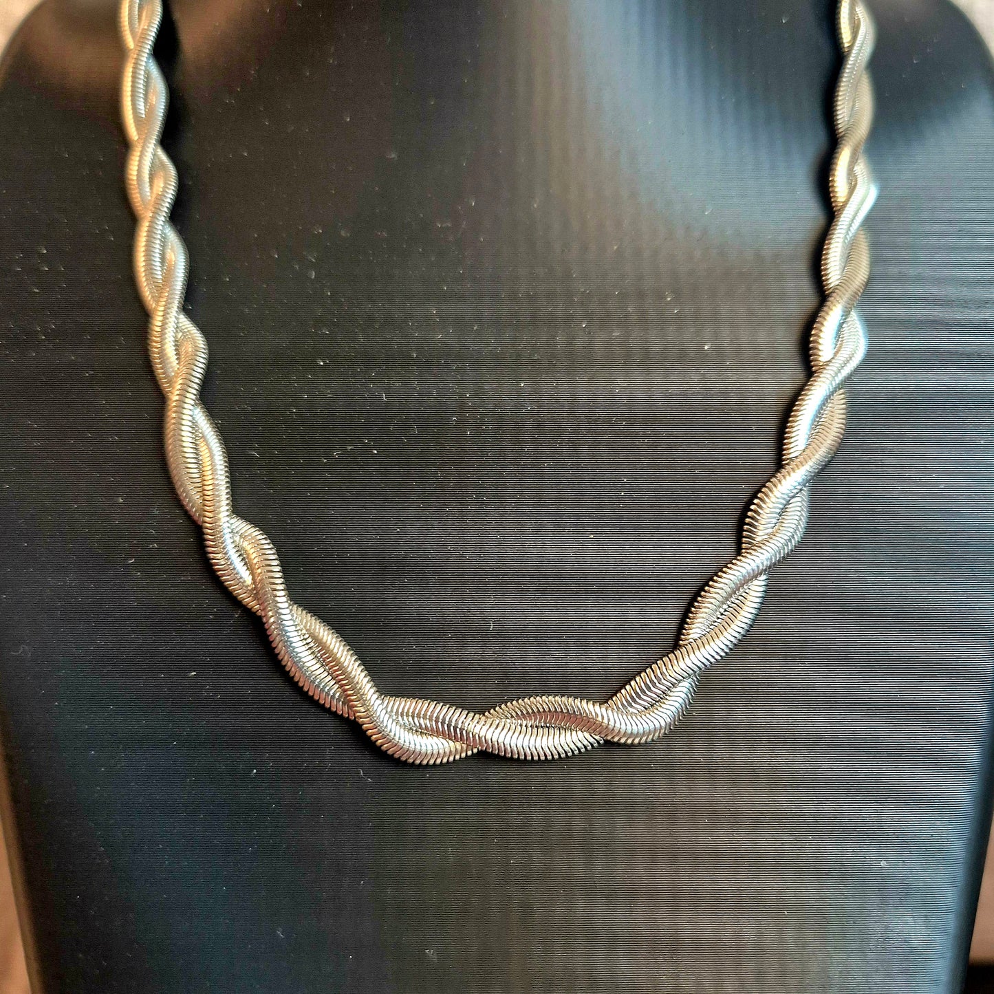 Halskette Twisted aus Edelstahl
