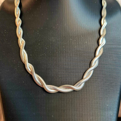 Halskette Twisted aus Edelstahl