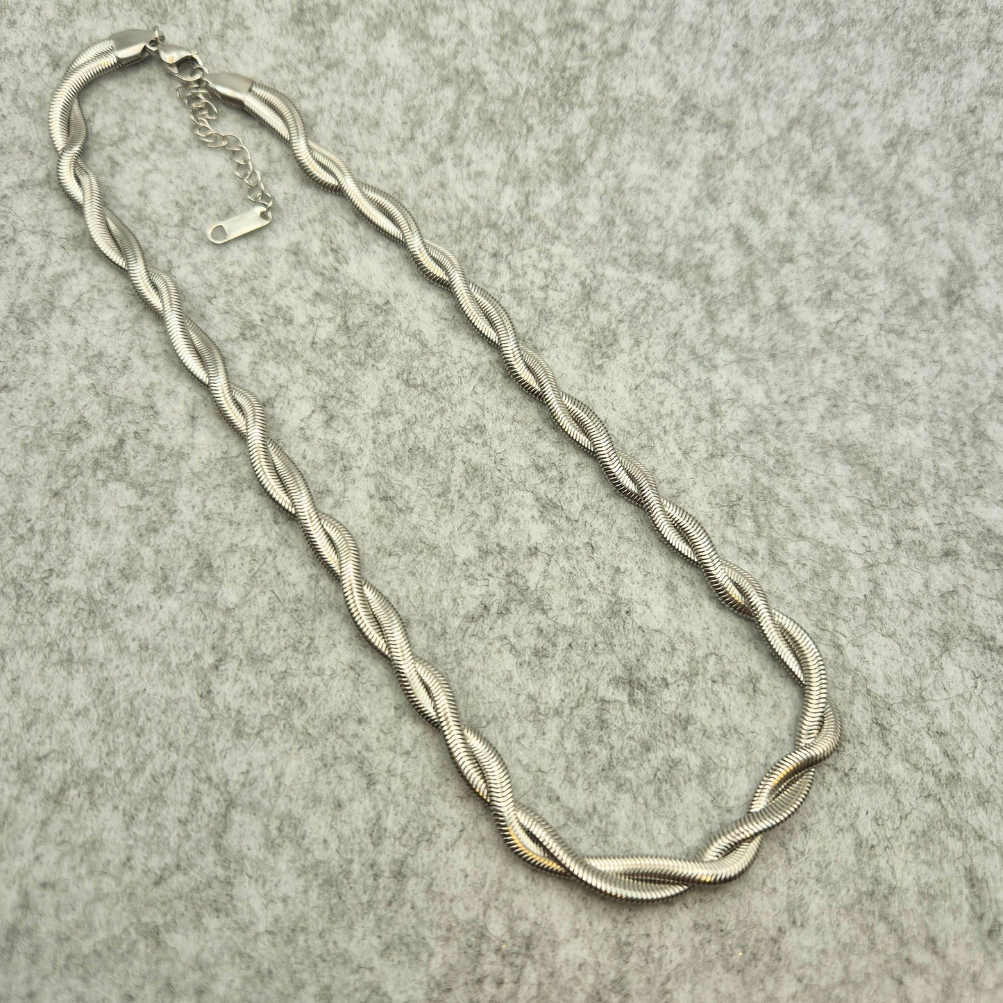 Halskette Twisted aus Edelstahl