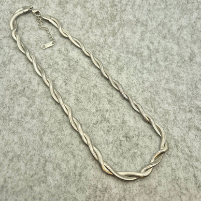 Halskette Twisted aus Edelstahl