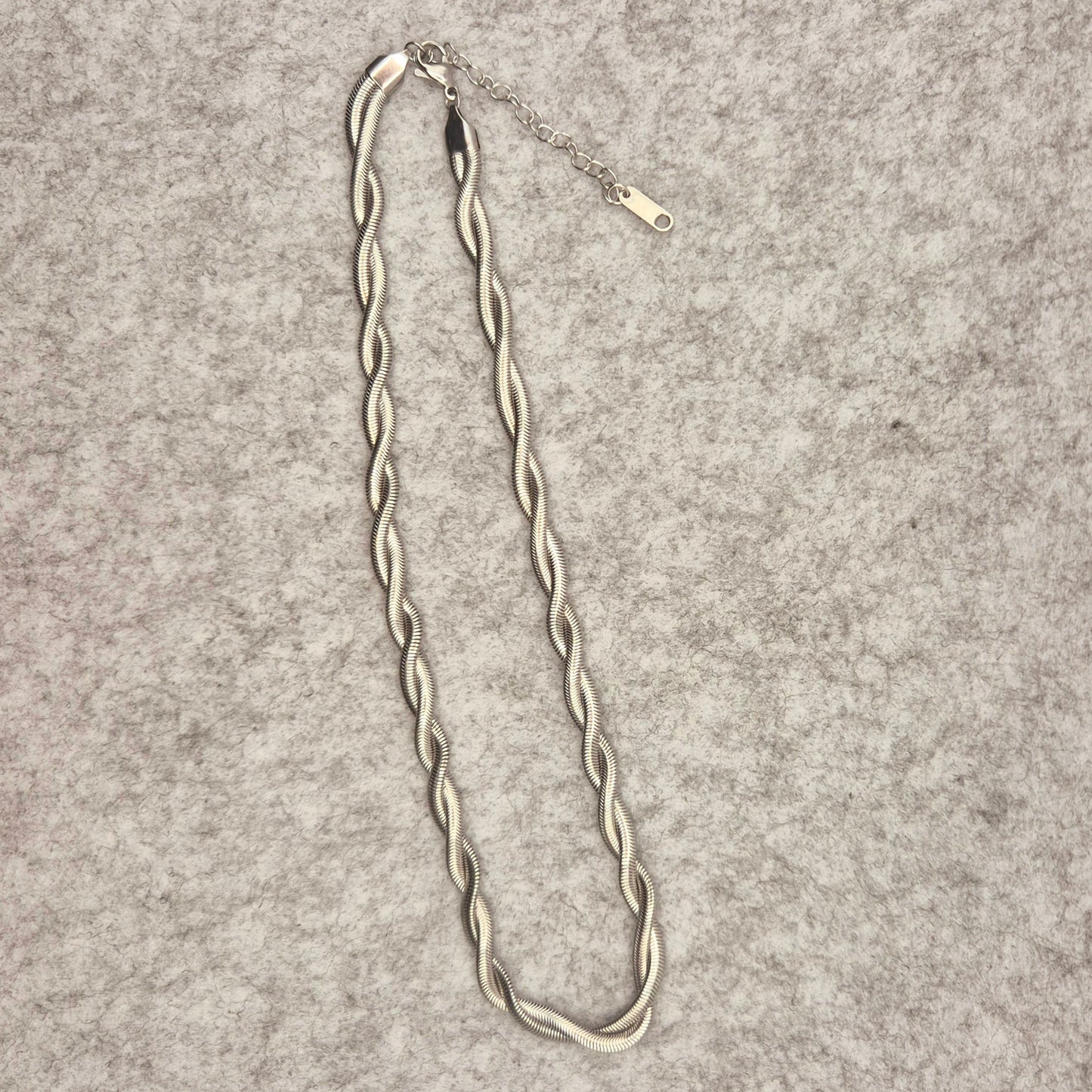 Halskette Twisted aus Edelstahl