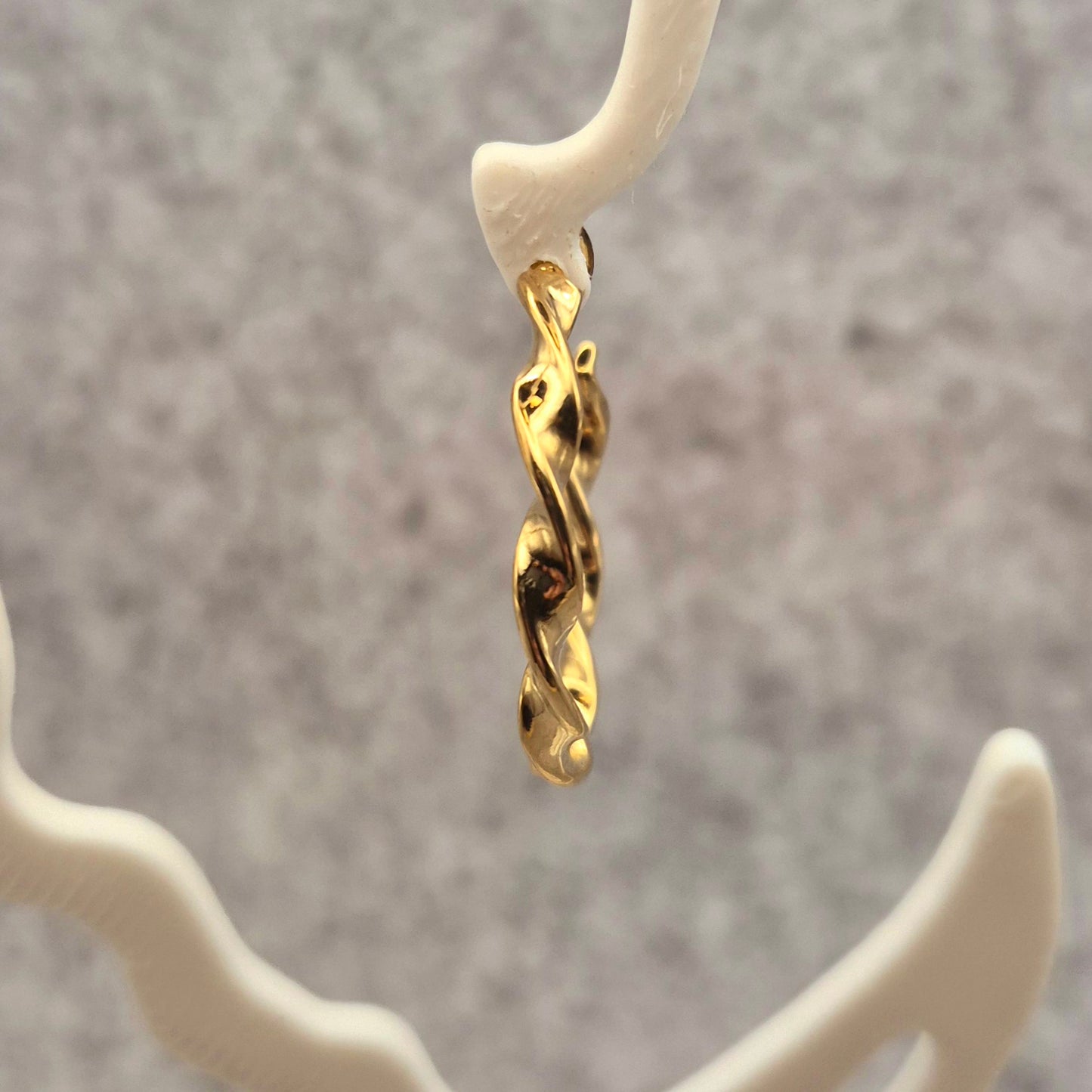 Ohrring Creolen Twisted in Gold