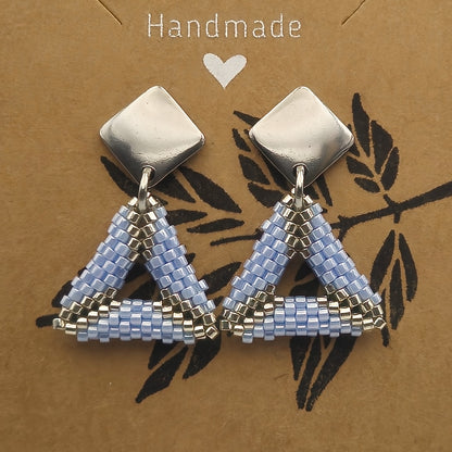 Ohrringe Triangle aus Miyukiperlen